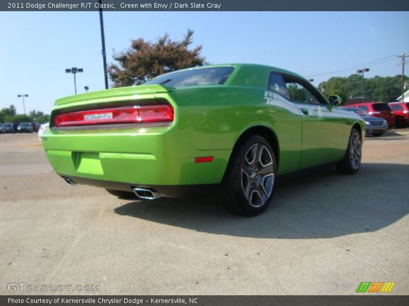 Green with Envy / Dark Slate Gray 2011 Dodge Challenger R/T Classic