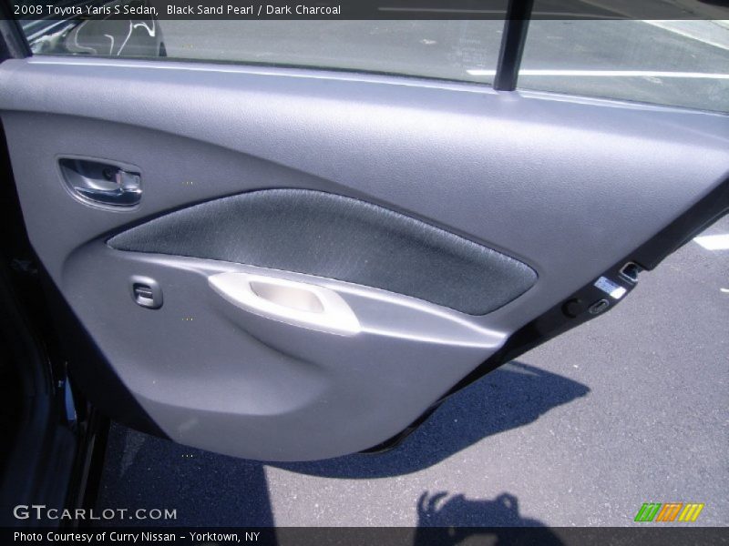 Black Sand Pearl / Dark Charcoal 2008 Toyota Yaris S Sedan