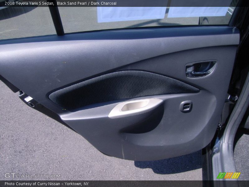 Black Sand Pearl / Dark Charcoal 2008 Toyota Yaris S Sedan