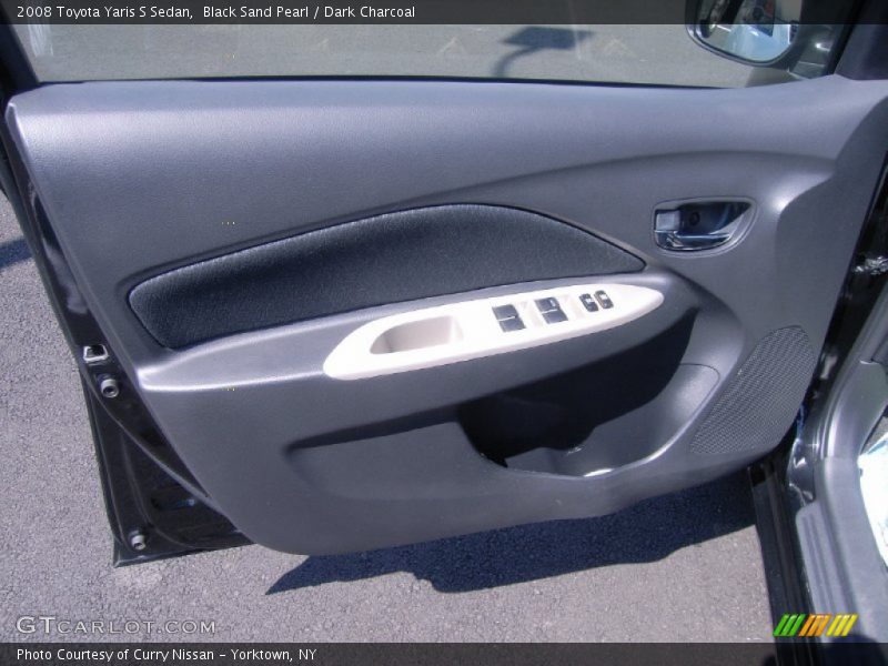 Black Sand Pearl / Dark Charcoal 2008 Toyota Yaris S Sedan