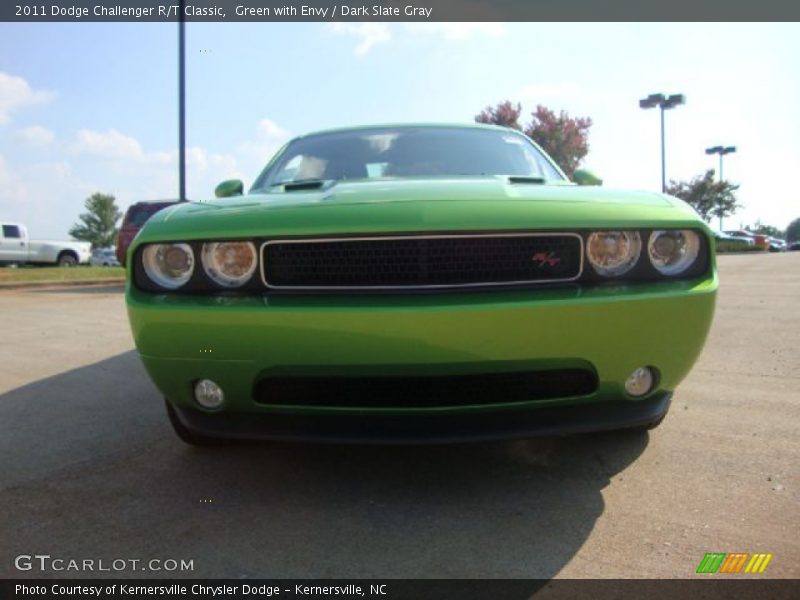 Green with Envy / Dark Slate Gray 2011 Dodge Challenger R/T Classic