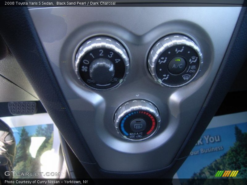 Black Sand Pearl / Dark Charcoal 2008 Toyota Yaris S Sedan