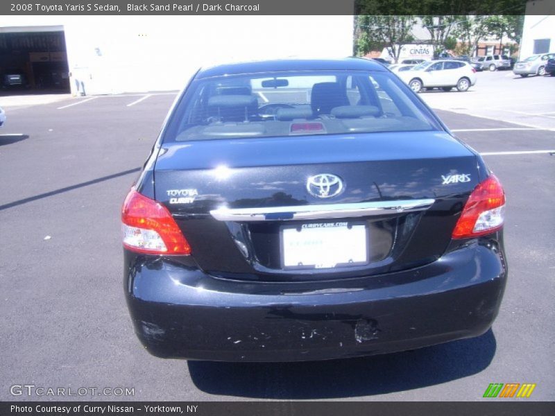 Black Sand Pearl / Dark Charcoal 2008 Toyota Yaris S Sedan