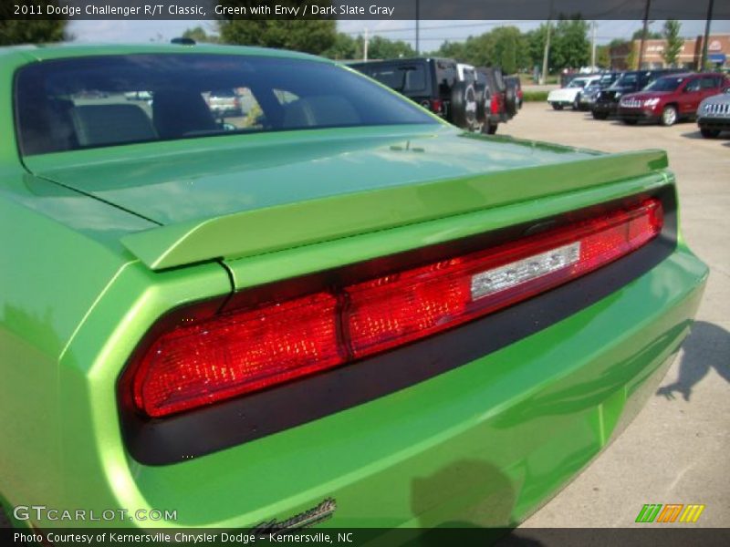 Green with Envy / Dark Slate Gray 2011 Dodge Challenger R/T Classic
