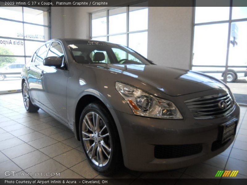Platinum Graphite / Graphite 2009 Infiniti G 37 x Coupe