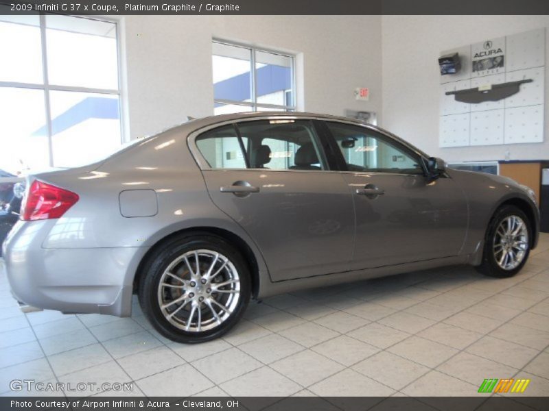 Platinum Graphite / Graphite 2009 Infiniti G 37 x Coupe