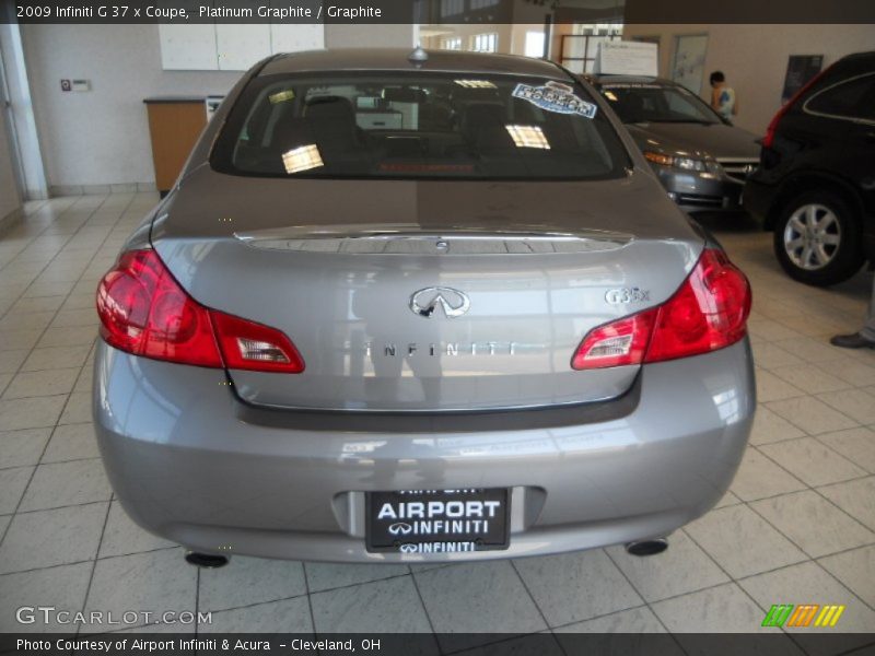 Platinum Graphite / Graphite 2009 Infiniti G 37 x Coupe