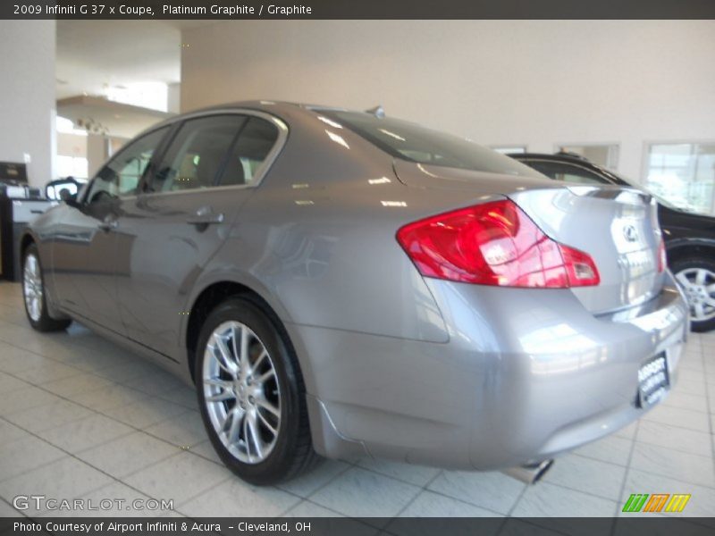 Platinum Graphite / Graphite 2009 Infiniti G 37 x Coupe