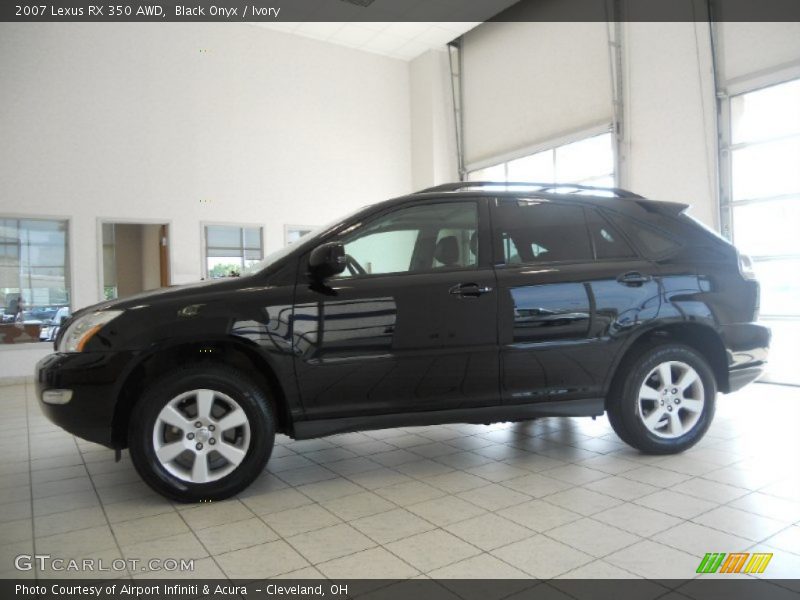 Black Onyx / Ivory 2007 Lexus RX 350 AWD