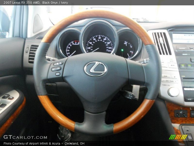 Black Onyx / Ivory 2007 Lexus RX 350 AWD