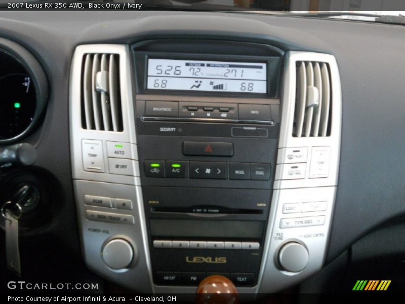 Black Onyx / Ivory 2007 Lexus RX 350 AWD