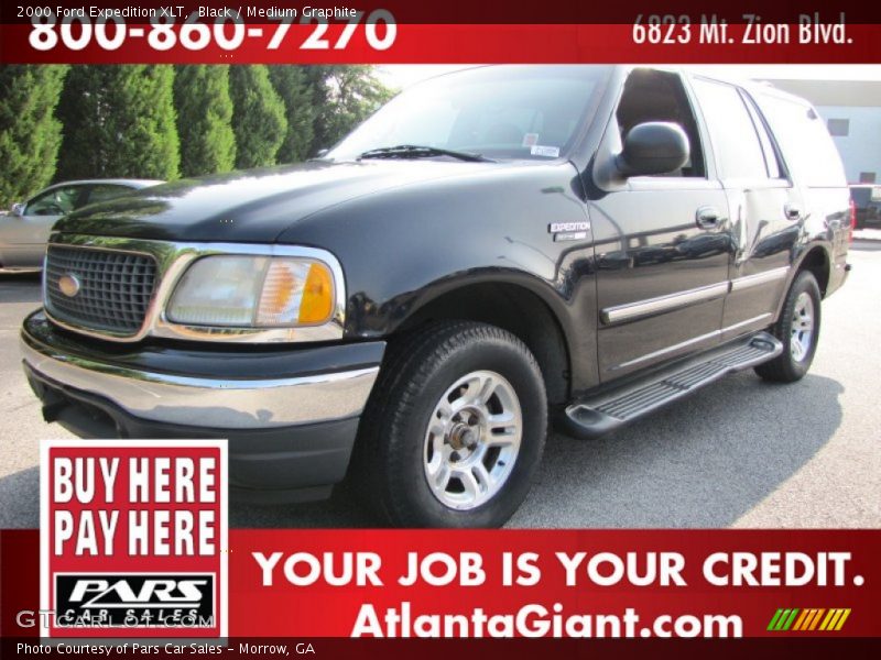 Black / Medium Graphite 2000 Ford Expedition XLT
