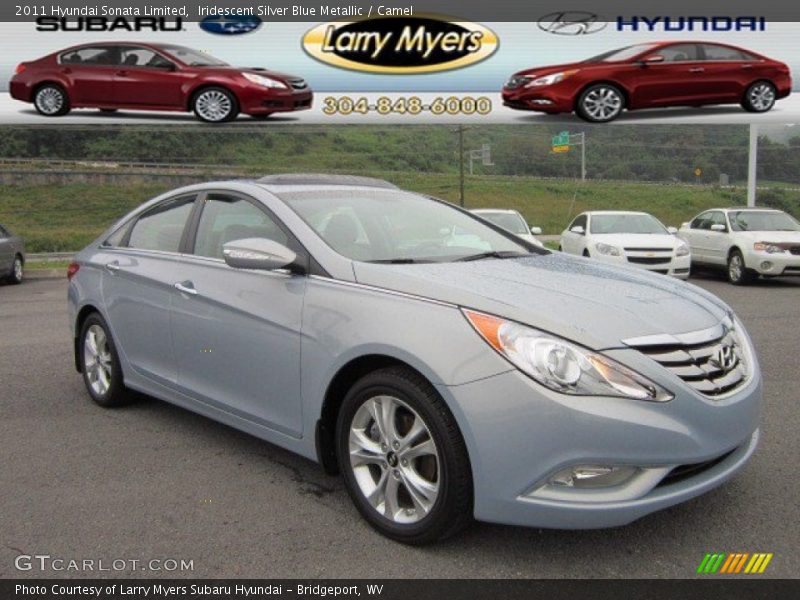 Iridescent Silver Blue Metallic / Camel 2011 Hyundai Sonata Limited