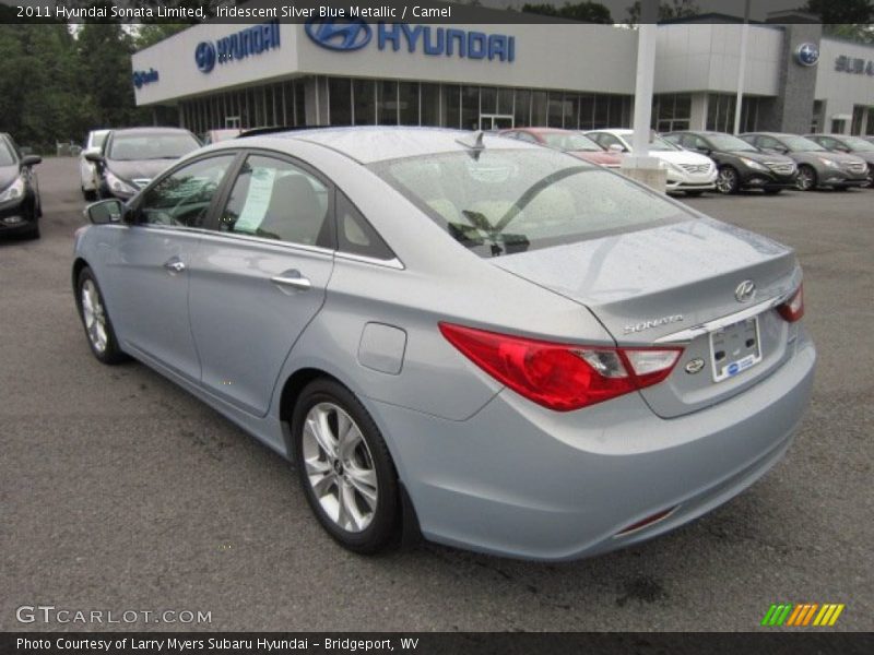 Iridescent Silver Blue Metallic / Camel 2011 Hyundai Sonata Limited