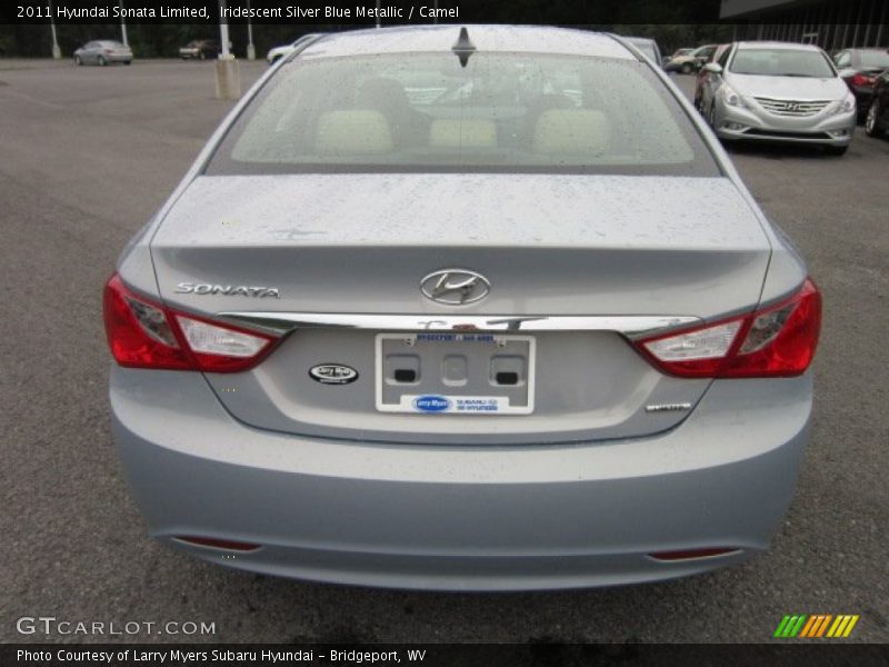 Iridescent Silver Blue Metallic / Camel 2011 Hyundai Sonata Limited