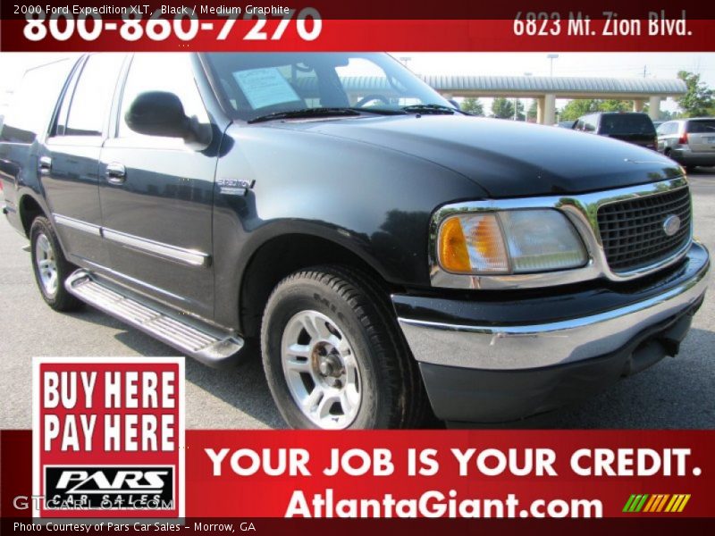Black / Medium Graphite 2000 Ford Expedition XLT