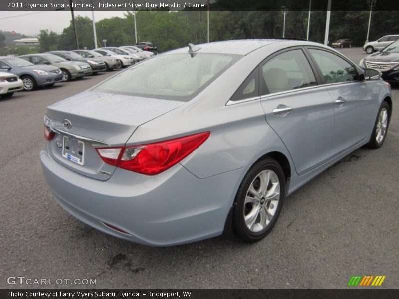 Iridescent Silver Blue Metallic / Camel 2011 Hyundai Sonata Limited