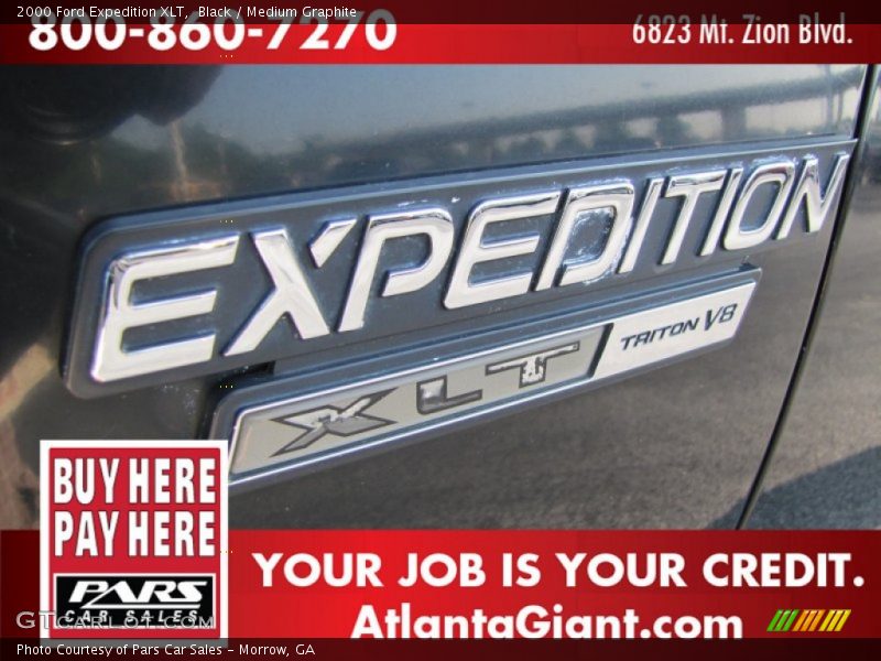 Black / Medium Graphite 2000 Ford Expedition XLT