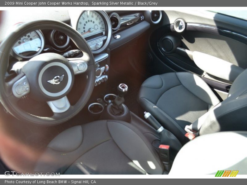 Sparkling Silver Metallic / Black/Grey 2009 Mini Cooper John Cooper Works Hardtop