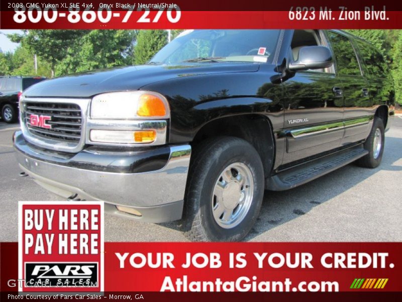 Onyx Black / Neutral/Shale 2003 GMC Yukon XL SLE 4x4