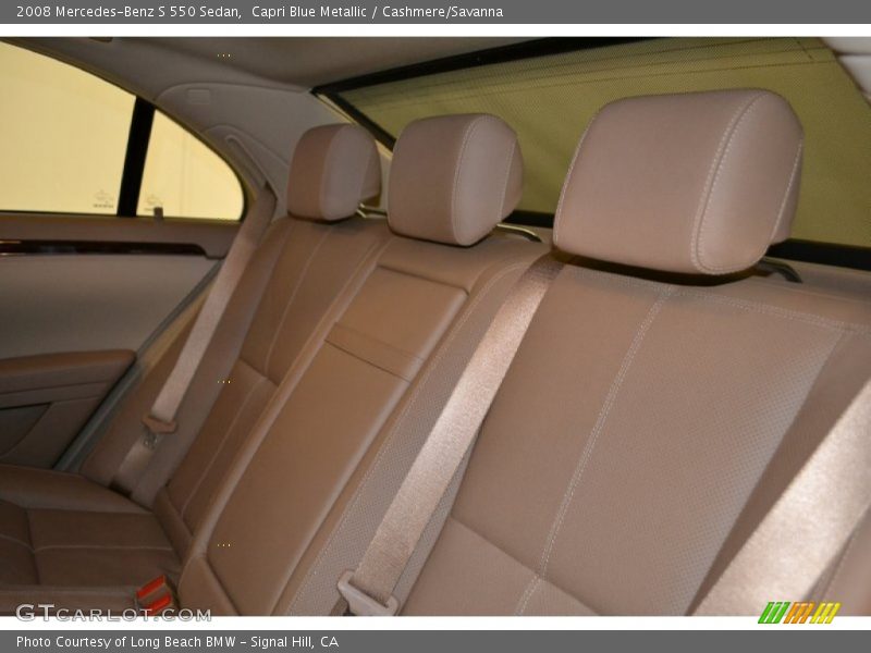 Capri Blue Metallic / Cashmere/Savanna 2008 Mercedes-Benz S 550 Sedan