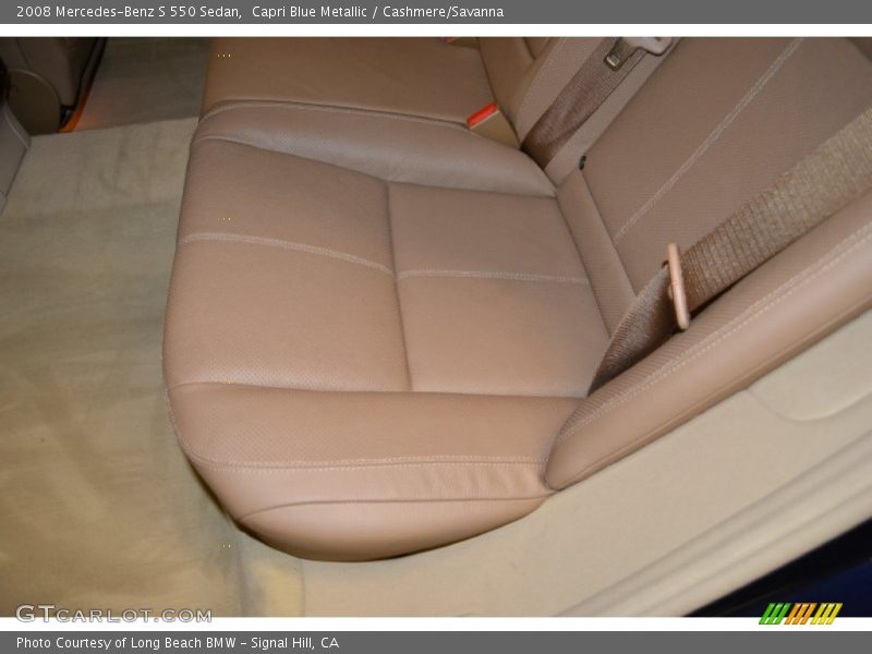Capri Blue Metallic / Cashmere/Savanna 2008 Mercedes-Benz S 550 Sedan