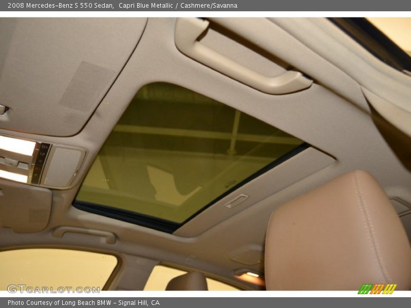Capri Blue Metallic / Cashmere/Savanna 2008 Mercedes-Benz S 550 Sedan