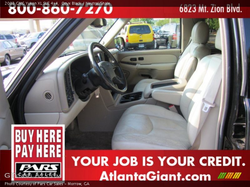 Onyx Black / Neutral/Shale 2003 GMC Yukon XL SLE 4x4