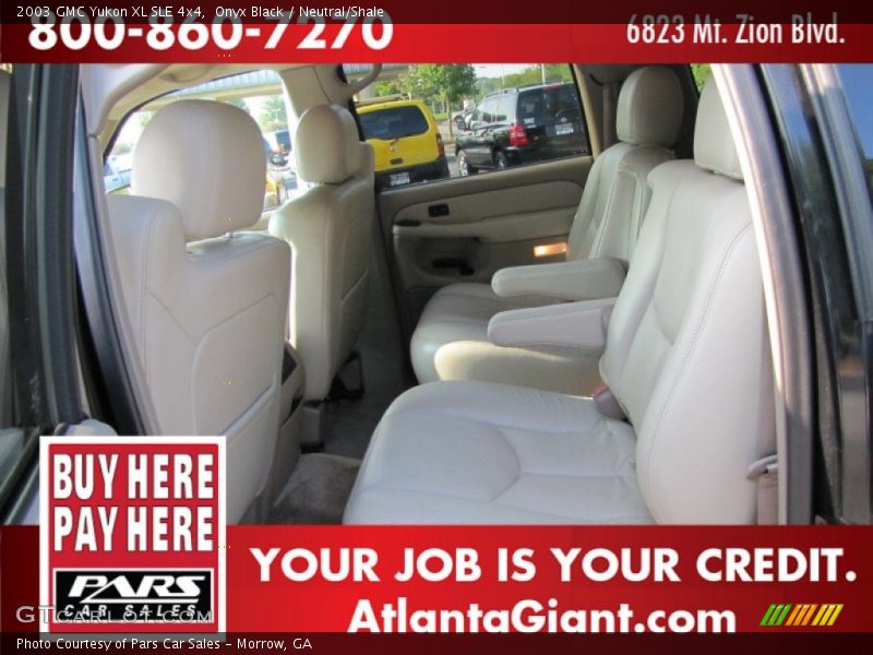 Onyx Black / Neutral/Shale 2003 GMC Yukon XL SLE 4x4
