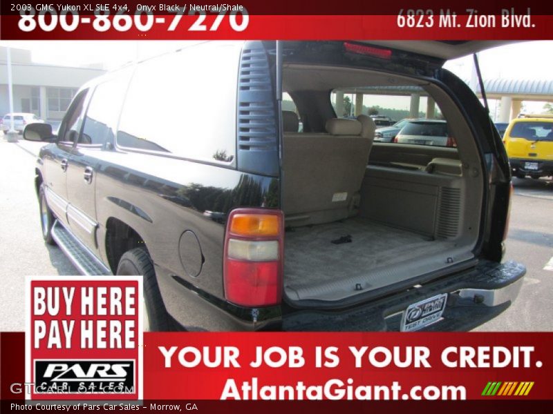 Onyx Black / Neutral/Shale 2003 GMC Yukon XL SLE 4x4