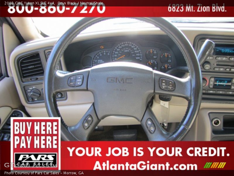 Onyx Black / Neutral/Shale 2003 GMC Yukon XL SLE 4x4