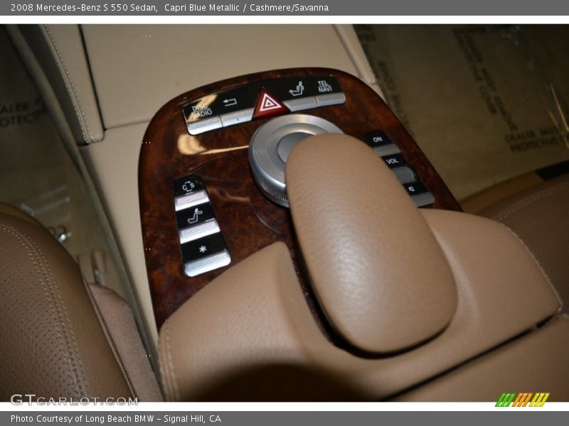 Capri Blue Metallic / Cashmere/Savanna 2008 Mercedes-Benz S 550 Sedan