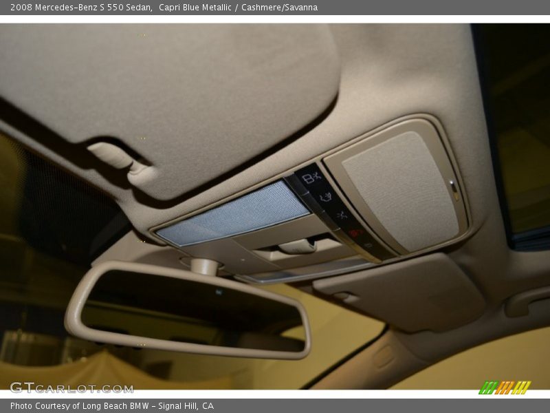 Capri Blue Metallic / Cashmere/Savanna 2008 Mercedes-Benz S 550 Sedan