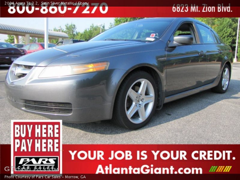 Satin Silver Metallic / Ebony 2004 Acura TL 3.2