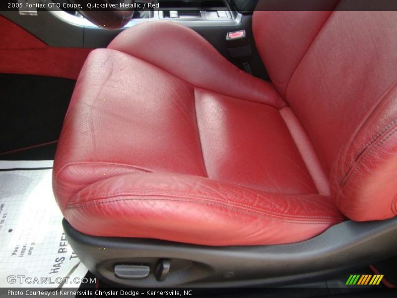  2005 GTO Coupe Red Interior