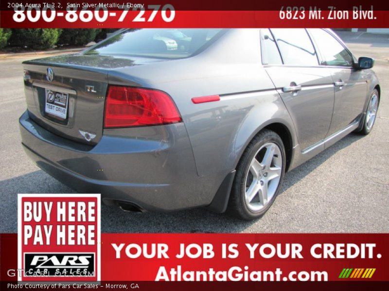 Satin Silver Metallic / Ebony 2004 Acura TL 3.2
