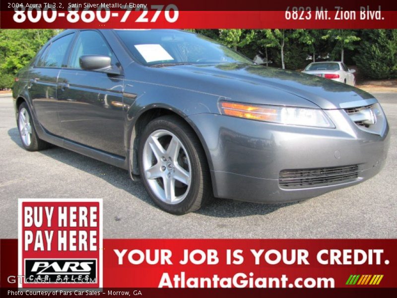 Satin Silver Metallic / Ebony 2004 Acura TL 3.2
