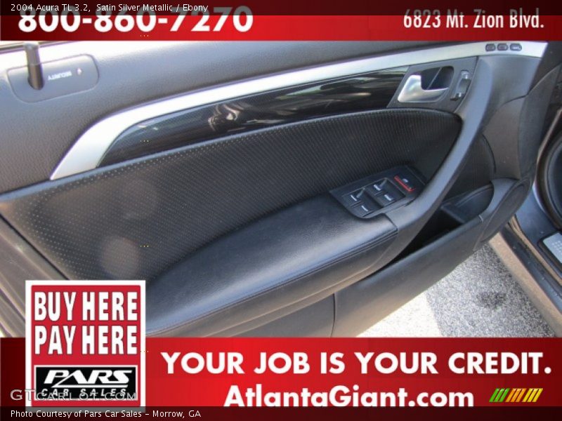 Satin Silver Metallic / Ebony 2004 Acura TL 3.2
