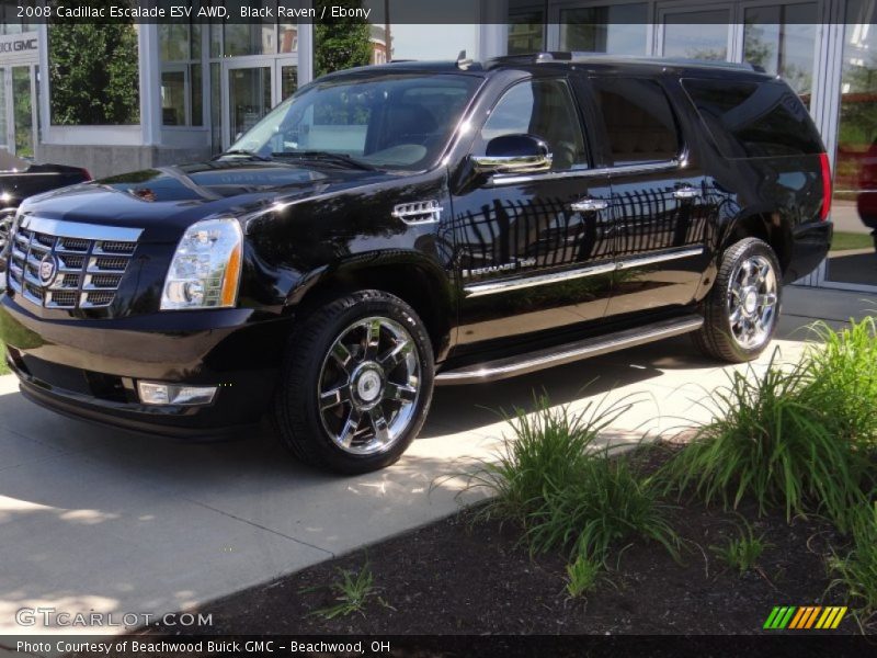 Black Raven / Ebony 2008 Cadillac Escalade ESV AWD