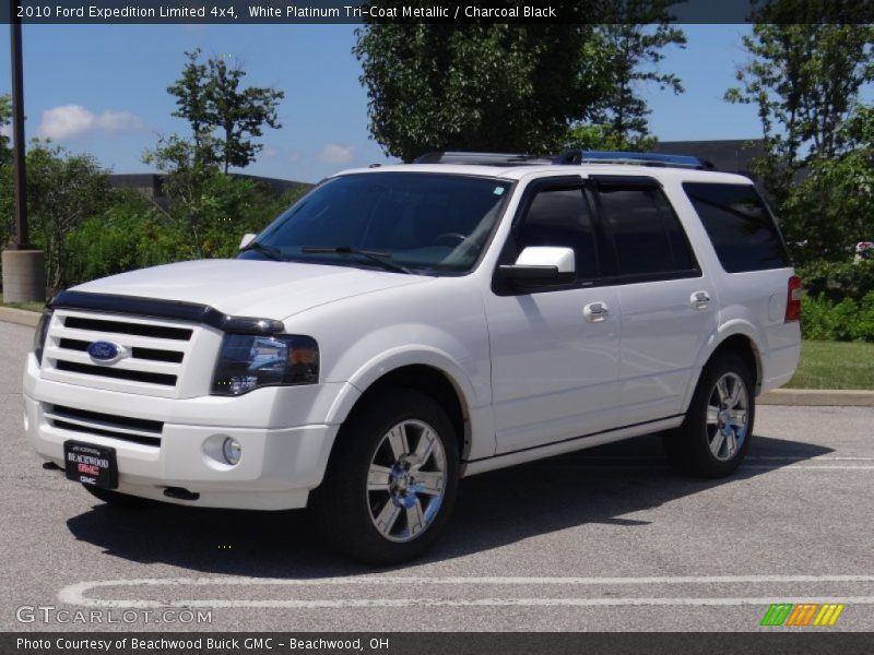 White Platinum Tri-Coat Metallic / Charcoal Black 2010 Ford Expedition Limited 4x4