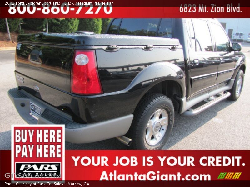 Black / Medium Prairie Tan 2002 Ford Explorer Sport Trac