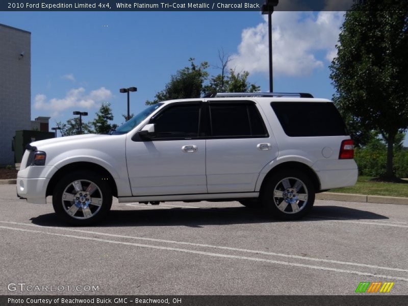 White Platinum Tri-Coat Metallic / Charcoal Black 2010 Ford Expedition Limited 4x4