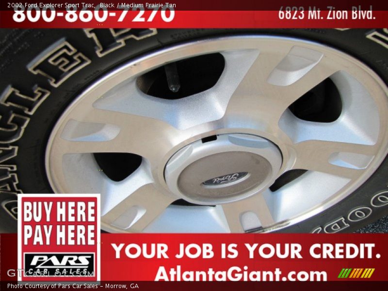 Black / Medium Prairie Tan 2002 Ford Explorer Sport Trac