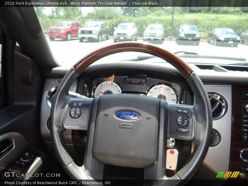 White Platinum Tri-Coat Metallic / Charcoal Black 2010 Ford Expedition Limited 4x4