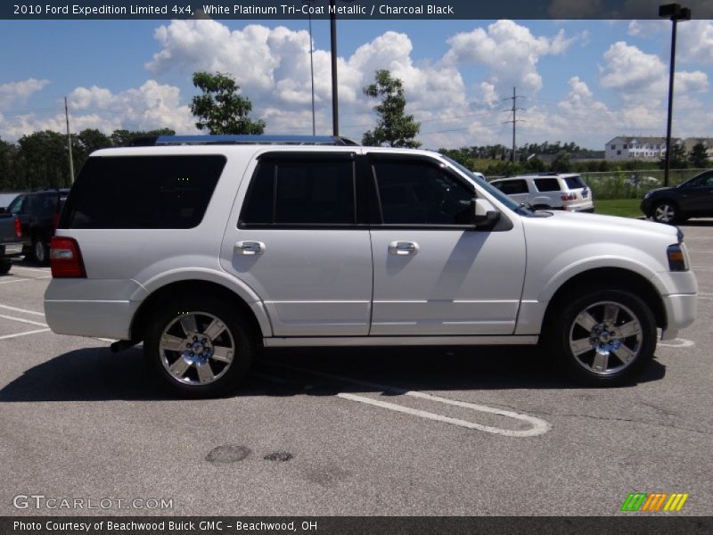 White Platinum Tri-Coat Metallic / Charcoal Black 2010 Ford Expedition Limited 4x4