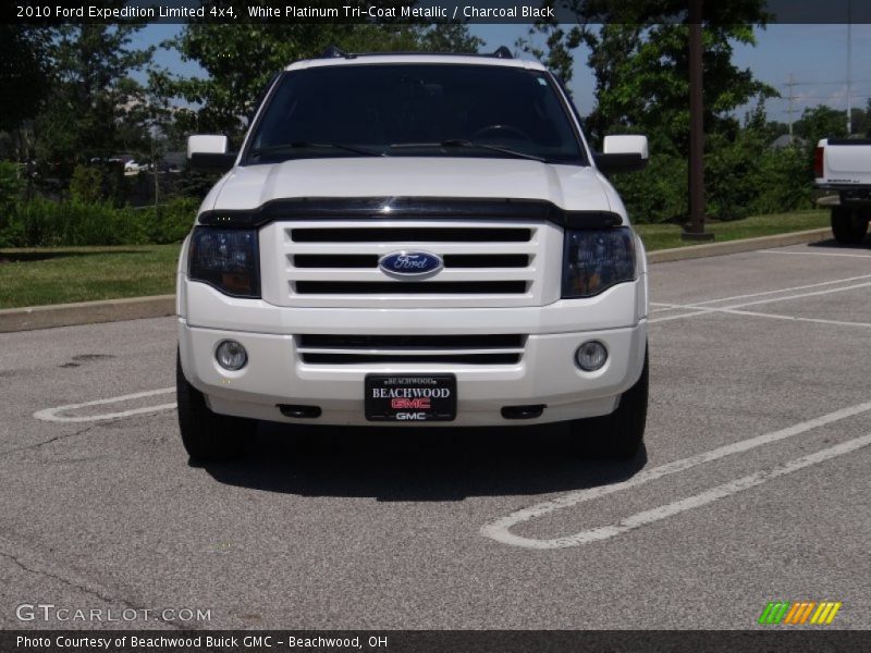 White Platinum Tri-Coat Metallic / Charcoal Black 2010 Ford Expedition Limited 4x4