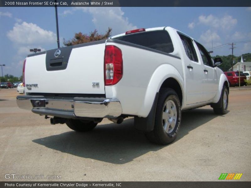 Avalanche White / Steel 2008 Nissan Frontier SE Crew Cab