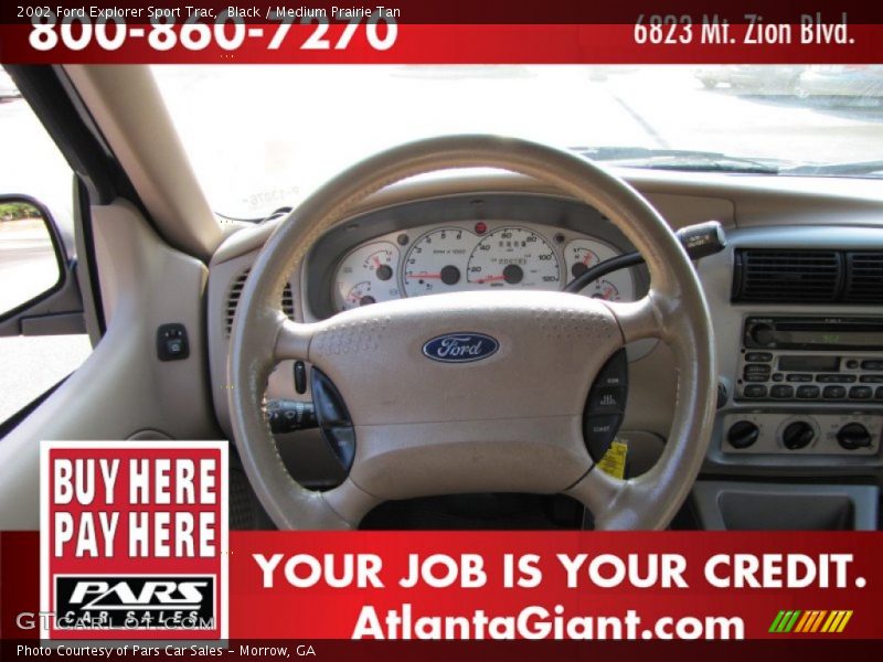 Black / Medium Prairie Tan 2002 Ford Explorer Sport Trac