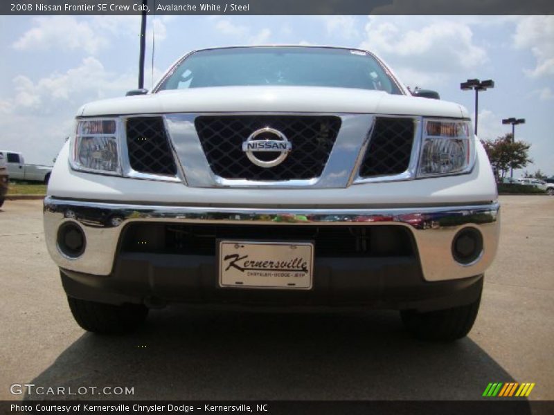 Avalanche White / Steel 2008 Nissan Frontier SE Crew Cab