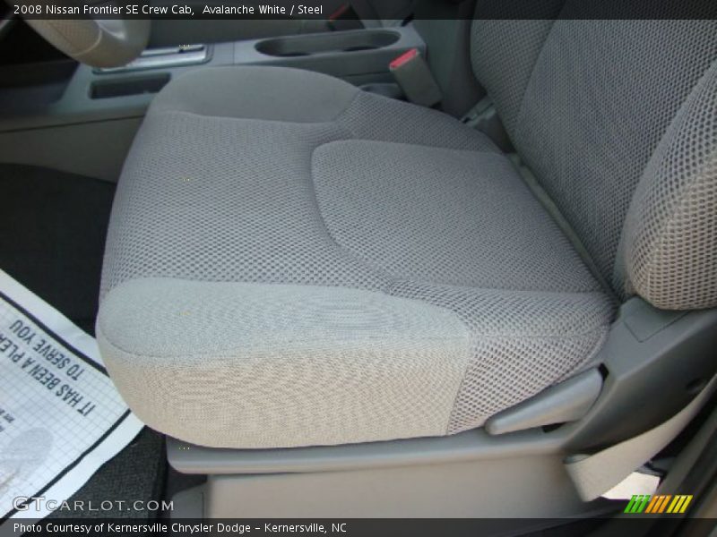 Avalanche White / Steel 2008 Nissan Frontier SE Crew Cab